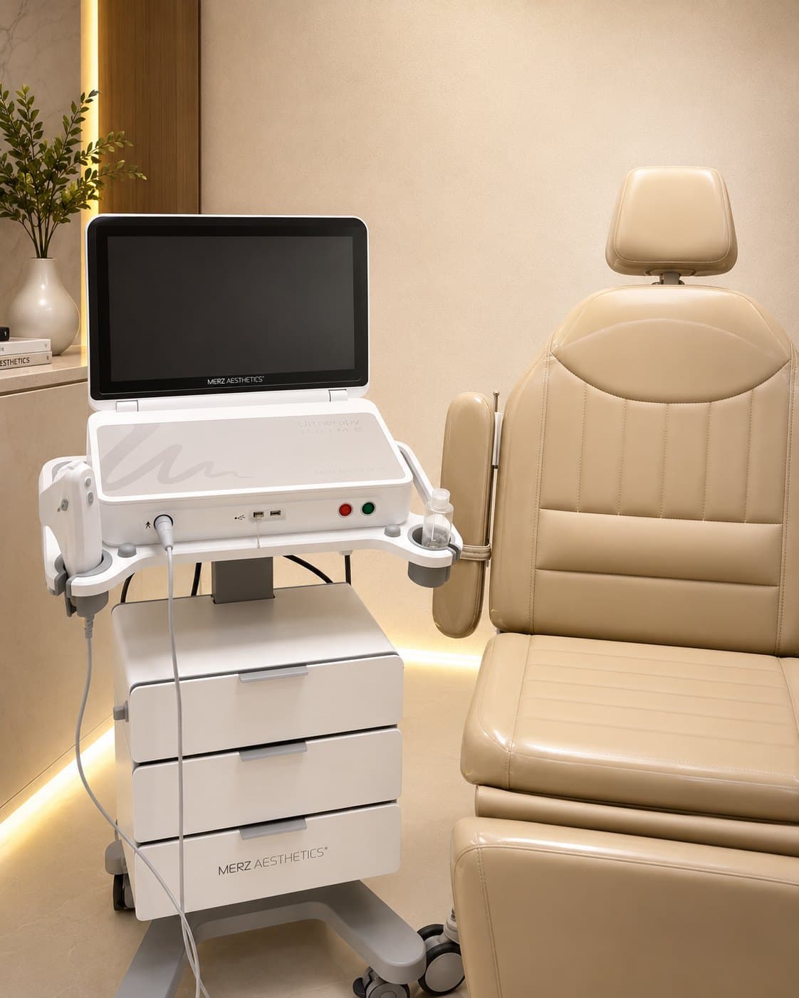 Ultherapy Prime, de Merz Aesthetics, en la sala de procedimientos de Arco Clinic